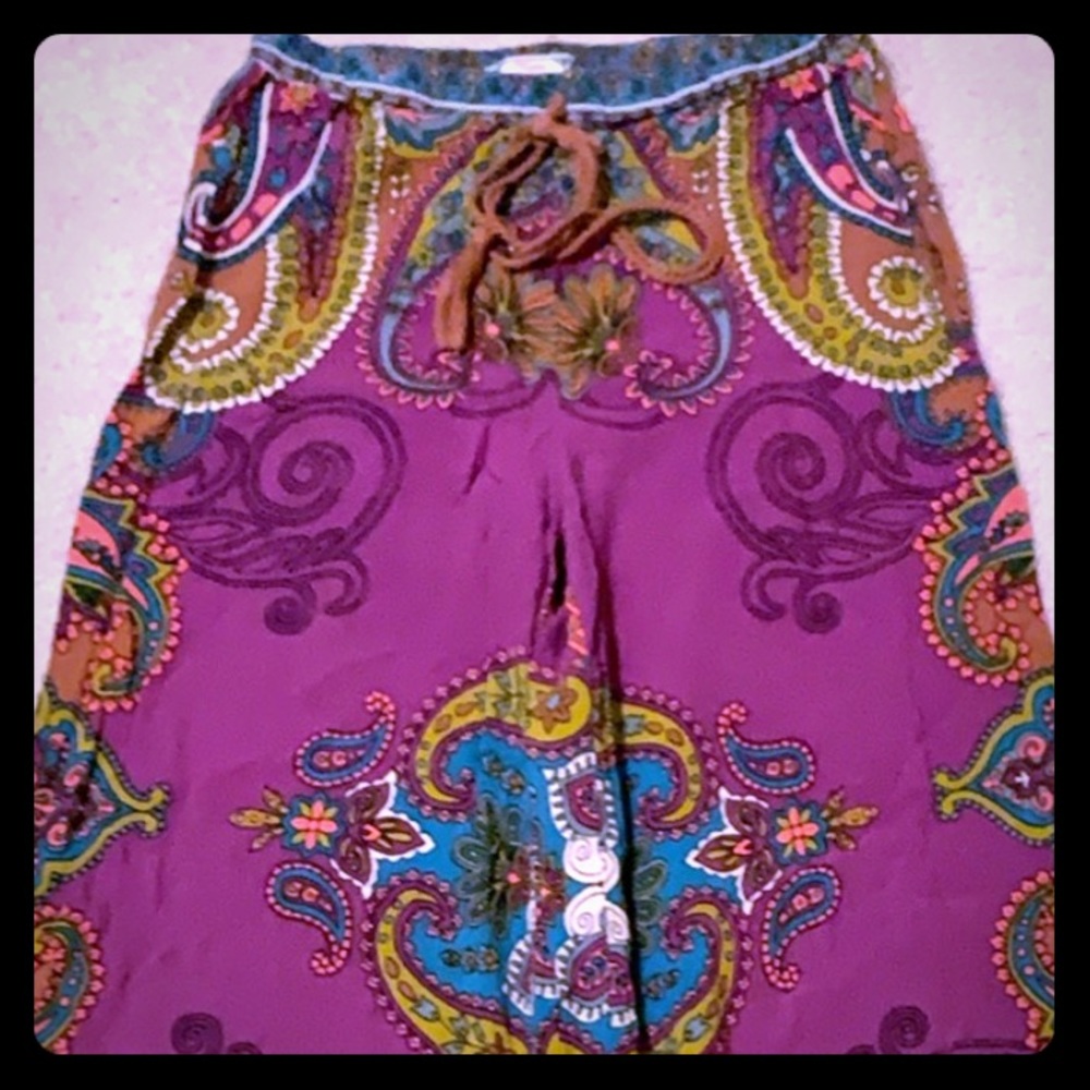 Flying Tomato Paisley Flair Pants